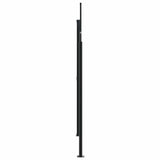 Retractable Side Awning Anthracite 220x1200 cm - Top-Down View