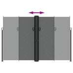 Retractable Side Awning Anthracite 220x1200 cm