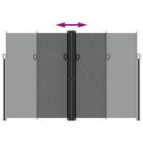 Retractable Side Awning Anthracite 220x1200 cm - 45-Degree Angle