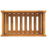 Garden Planter with Liner 54x31x30 cm Solid Wood Acacia - Low Angle