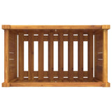 Garden Planter with Liner 54x31x50 cm Solid Wood Acacia - Low Angle