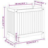 Garden Planter with Liner 54x31x50 cm Solid Wood Acacia - Extra Image