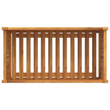 Garden Planter with Liner 80x42x40 cm Solid Wood Acacia - Low Angle