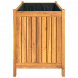 Garden Planter with Liner 99.5x38x50 cm Solid Wood Acacia