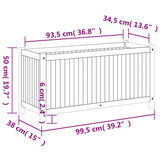 Garden Planter with Liner 99.5x38x50 cm Solid Wood Acacia - Extra Image