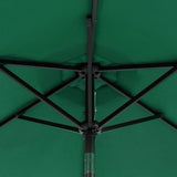 Garden Parasol with Steel Pole Green 225x225x212 cm - Extra Image