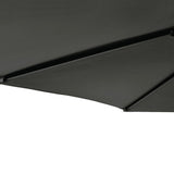 Garden Parasol with Steel Pole Anthracite 225x225x212 cm - Low Angle
