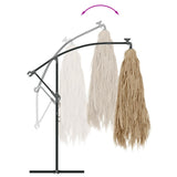 Garden Parasol with Steel Pole Brown 269x269x235 cm - Rear View