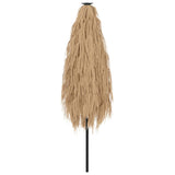 Garden Parasol with Steel Pole Brown 288x288x225 cm - Rear View