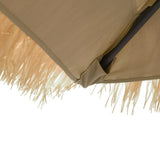 Garden Parasol with Steel Pole Brown 288x288x225 cm - Extra Image