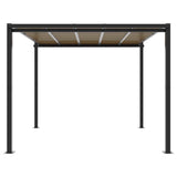 Garden Gazebo Anthracite 3x3 m Aluminium - Side View