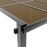 Garden Gazebo Anthracite 3x3 m Aluminium - 45-Degree Angle