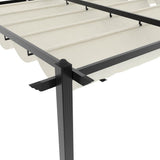 Garden Gazebo with Retractable Roof Cream 3x6 m Aluminium - Extra Image
