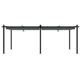 Garden Gazebo with Retractable Roof Anthracite 3x6 m Aluminium