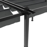 Garden Gazebo with Retractable Roof Anthracite 3x6 m Aluminium - Low Angle