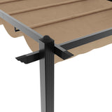 Garden Gazebo with Retractable Roof Taupe 3x6 m Aluminium - Extra Image