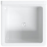 Sink Washbasin for Wall Mounting White 40x40x24 cm Resin - Close-Up Angle