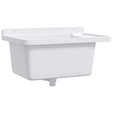 Utility Sink for Wall Mounting White 60x40x28 cm Resin - Front View