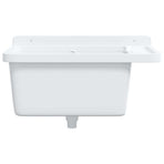 Utility Sink for Wall Mounting White 60x40x28 cm Resin