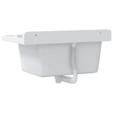Utility Sink for Wall Mounting White 60x40x28 cm Resin
