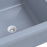Sink Washbasin for Wall Mounting Grey 40x40x24 cm Resin - Extra Image