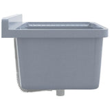 Sink Washbasin for Wall Mounting Grey 60x40x28 cm Resin - 45-Degree Angle