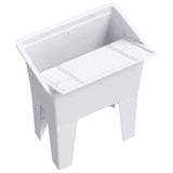 Laundry Tub White 59x41x75 cm Resin - Low Angle