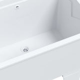 Laundry Tub White 59x41x75 cm Resin - Extra Image