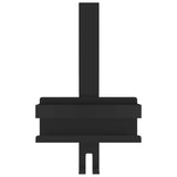 Hanging Shower Caddy Matt Black Brushed 304 Stainless Steel - Top-Down View