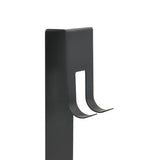 Hanging Shower Caddy Matt Black Brushed 304 Stainless Steel - Close-Up Angle