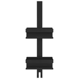Hanging Shower Caddy Matt Black Brushed 304 Stainless Steel - Top-Down View