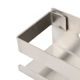 Shower Shelf 23x6.5x6 cm Brushed 304 Stainless Steel - Close-Up Angle