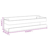 Shower Shelf 23x6.5x6 cm Brushed 304 Stainless Steel - Low Angle