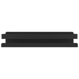 Shower Shelf Matt Black 30x10x6 cm Brushed 304 Stainless Steel - Top-Down View