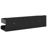 Shower Shelf Matt Black 23x6.5x6 cm Brushed 304 Stainless Steel - Rear View