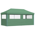 Foldable Party Tent Pop-Up with 3 Sidewalls Green