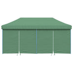 Foldable Party Tent Pop-Up with 4 Sidewalls Green