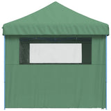 Foldable Party Tent Pop-Up with 4 Sidewalls Green - Top-Down View