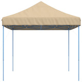 Foldable Party Tent Pop-Up Beige 440x292x315 cm - Top-Down View