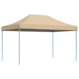 Foldable Party Tent Pop-Up Beige 440x292x315 cm - 45-Degree Angle