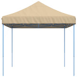 Foldable Party Tent Pop-Up Beige 440x292x315 cm - Top-Down View