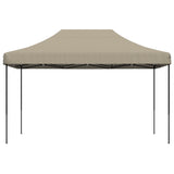 Foldable Party Tent Pop-Up Taupe 440x292x315 cm - Side View