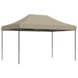 Foldable Party Tent Pop-Up Taupe 440x292x315 cm - 45-Degree Angle