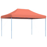 Foldable Party Tent Pop-Up Terracotta 440x292x315 cm - Front View