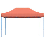 Foldable Party Tent Pop-Up Terracotta 440x292x315 cm - Side View