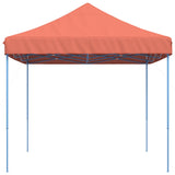 Foldable Party Tent Pop-Up Terracotta 440x292x315 cm - Top-Down View