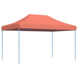 Foldable Party Tent Pop-Up Terracotta 440x292x315 cm - 45-Degree Angle