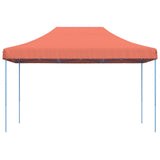 Foldable Party Tent Pop-Up Terracotta 440x292x315 cm - Side View