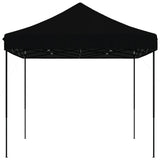 Foldable Party Tent Pop-Up Black 440x292x315 cm - Top-Down View