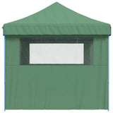 Foldable Party Tent Pop-Up with 3 Sidewalls Green - Top-Down View